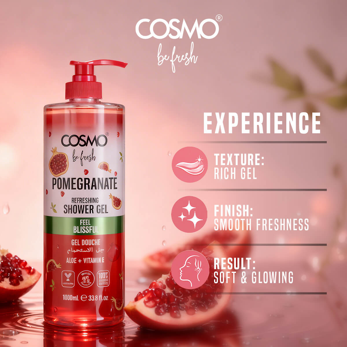 Be Fresh Pomegranate Shower Gel