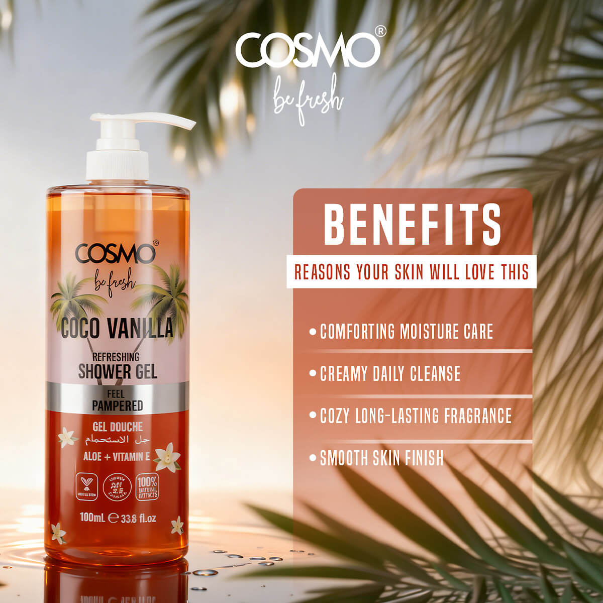 Be Fresh Coco Vanilla Shower Gel