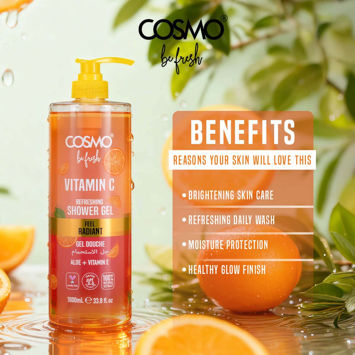 Be Fresh Vitamin C Refreshening Shower Gel