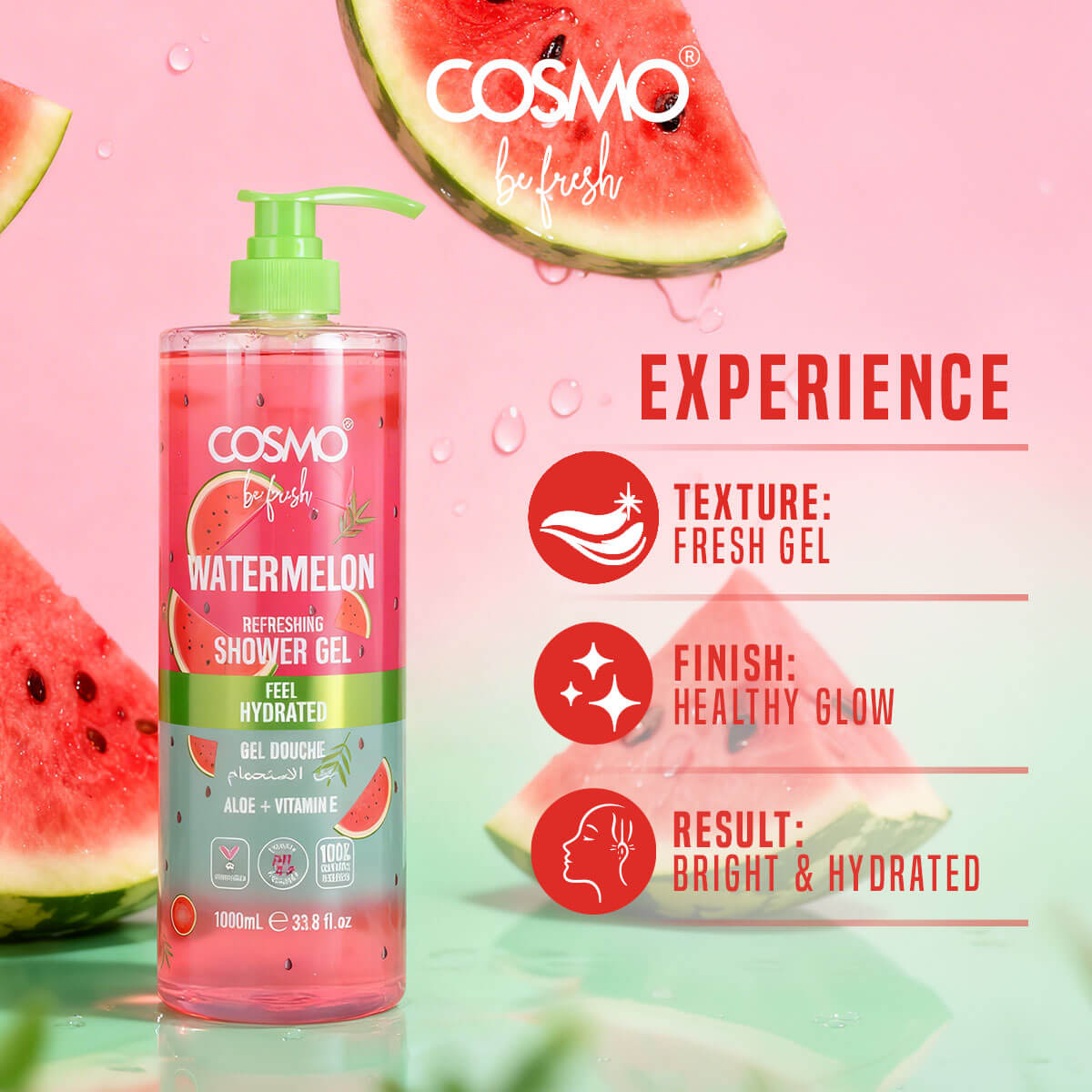 Be Fresh Watermelon Body Shower Gel