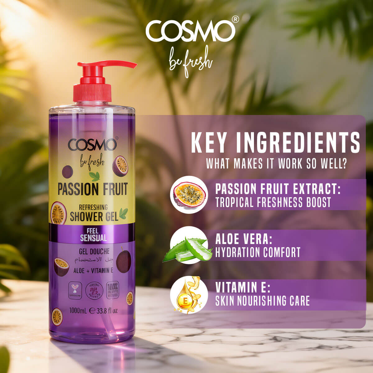 Be Fresh Passion Fruit Shower Gel