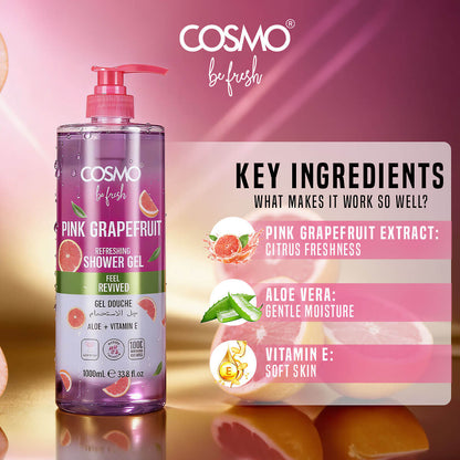Be Fresh Pink Grapefruit Shower Gel